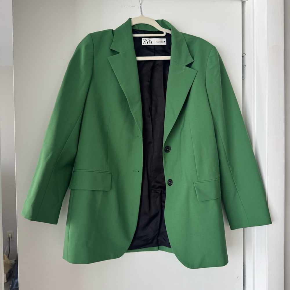 Green Zara Blazer